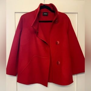 Cashmere red Akris jacket